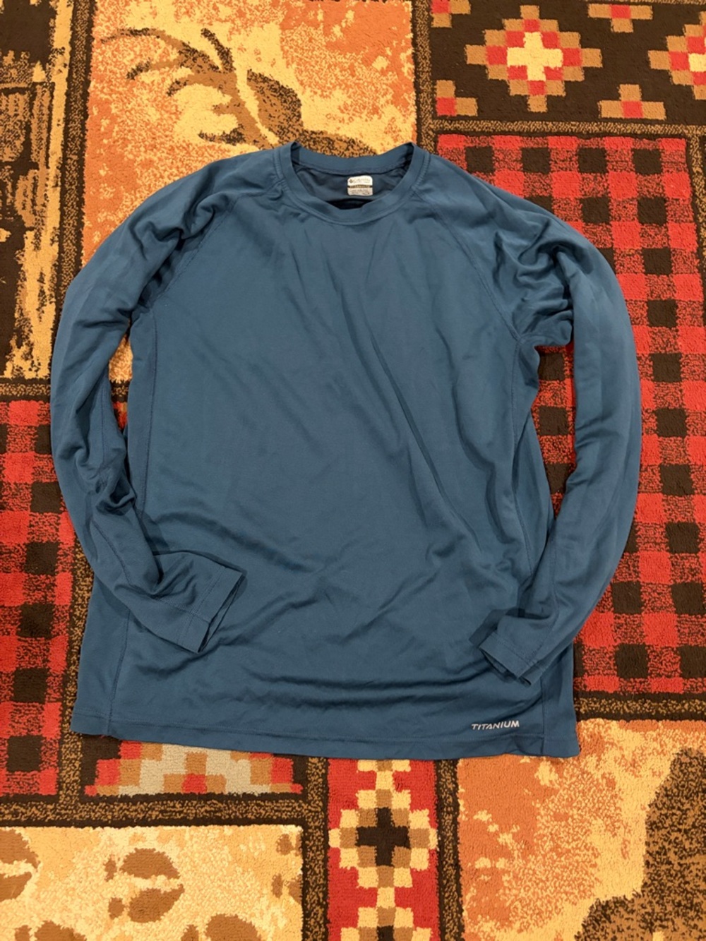Mens Columbia titanium long sleeve fishing tee